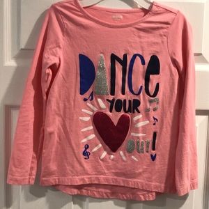 Gymboree Girls Pink Dance Shirt